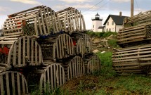 Lobster pots at Lighthouse