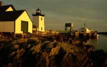 Grindle Point Lighthouse with ferry