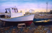 Ev’s boat ashore