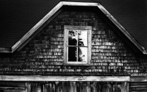 Barn Window with Reflection