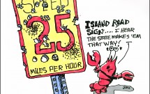 Island Road signs 25mph