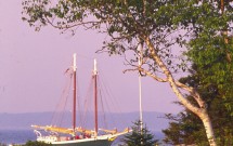 Schooner at Grindle Point Lighthouse