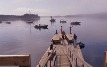 Gilkey Harbor with Islesboro town docks