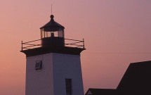 Grindle Point Lighthouse at dusk