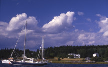 North Haven with sailboats