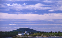 Rockport Lighthouse with blue sky