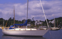 Sailboat in Rockport harbor
