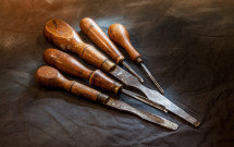 Early screwdrivers and carving tools