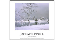 Grindle Point Lighthouse with Snowy Tree